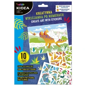 Kreatywna wyklejanka po numerach Dinozaury, Kidea