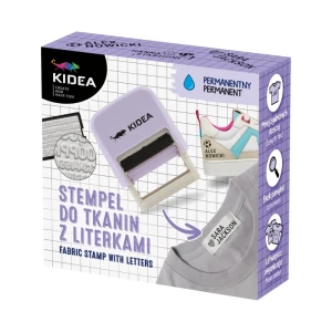 Stempel Pieczątka do personalizacji tkanin z literkami, Kidea