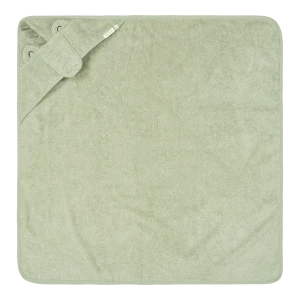 Little Dutch Bawełniany ręcznik z kapturem 100x100 cm - Krokodyl