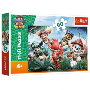 Puzzle Psi Patrol - Dinozaurom na ratunek 60 elementów 4+, Trefl