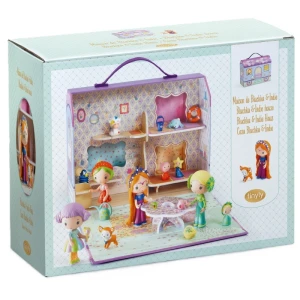 Domek walizka z 2 figurkami Tinyly - Bluchka & Indie, Djeco