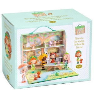 Domek walizka z 2 figurkami Tinyly - Sylvia & Fox, Djeco