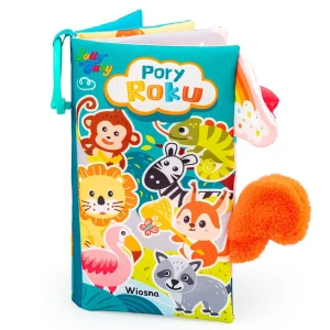 Sensoryczna książeczka z ogonkami Pory Roku, Jolly Baby