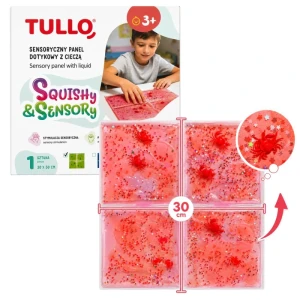 Panel sensoryczny z cieczą - czerwony, Tullo