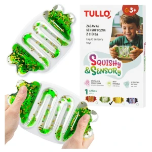 Gniotek sensoryczny z cieczą squishy zielony, Tullo