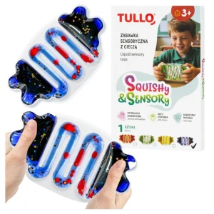Gniotek sensoryczny z cieczą squishy niebieski, Tullo