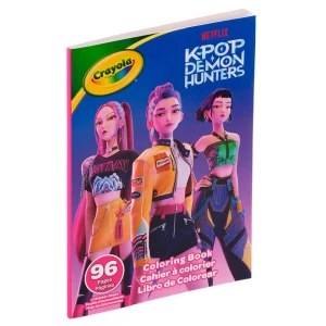Kolorowanka dla dzieci z naklejkami KPop Demon Hunters 6+, Crayola