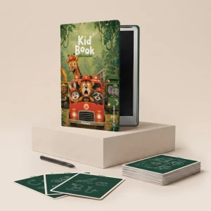 Tablet Graficzny z kartami pracy do rysowania - KidBook - Little Vehicles POJAZDY