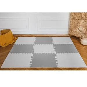 Puzzle piankowe biało-szare XXL