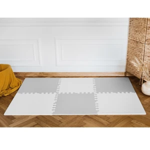Puzzle piankowe biało-szare XL