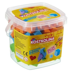 Kostkolina w wiaderku - duże kostki Orange, Art and Play