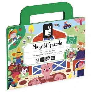 Magnetyczne puzzle Farma Magneti'puzzles 24 el. 3+, Janod