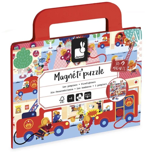 Janod-Magnetyczne-puzzle-Straz-pozarna-Magnetipuzzles.jpg