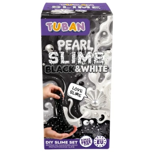 Zestaw DIY SLIME PERŁOWY – PEARL BLACK&WHITE, Tuban