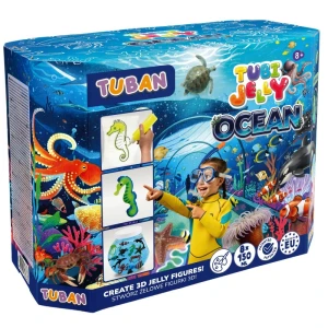 Edukacyjny zestaw TUBI JELLY 8 kolory - OCEAN - duże akwarium, Tuban