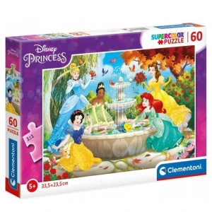 Puzzle Super Kolor Księżniczki Princess Disney 60 elementów, Clementoni