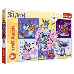 Puzzle 300 el. Zakręcony Stitch, Trefl