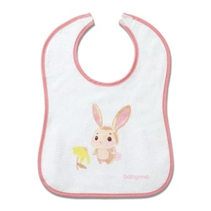 Śliniak frotte Różowy Króliczek, Babyono