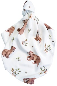 Pieluszka bambusowa 40x60 Niedźwiadki, Lepre