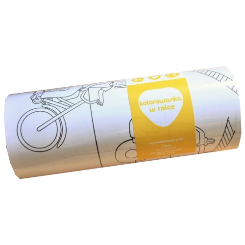 pojazdy kolorowanka w rolce