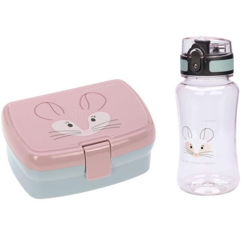 Lassig zestaw Lunchbox Tritanowa butelka bidon Szynszyla