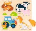 puzzle drewniane farma