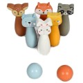 adam toys drewniane kręgle zwierzęta leśne