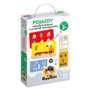 Czuczu Pojazdy - zabawy kreatywne z pisakiem zmazywakiem 3+