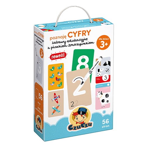 czuczu Poznaje cyfry Zabawy kreatywne z pisakiem zmazywakiem