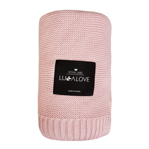 lullalove kocyk klasyczny pudrowy róż
