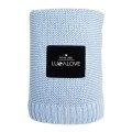 lullalove bambusowy koc baby blue