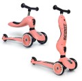 SCOOTANDRIDE 2w1 Highwaykick jeździk i hulajnoga peach
