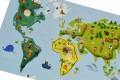 układanka montessori mapa świata