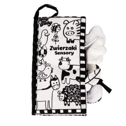 książeczka z ogonkami czarno-biała