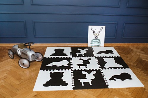 cuteshop mata piankowa czarno-biała arctic friends xxl