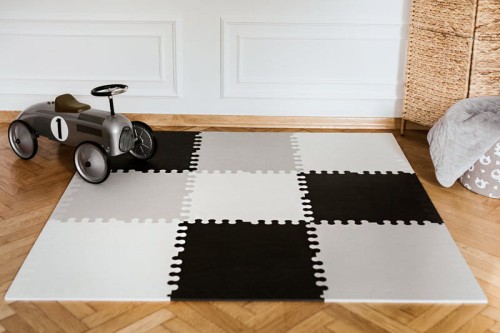 cuteshop mata piankowa szaro-czarno-biała XXL