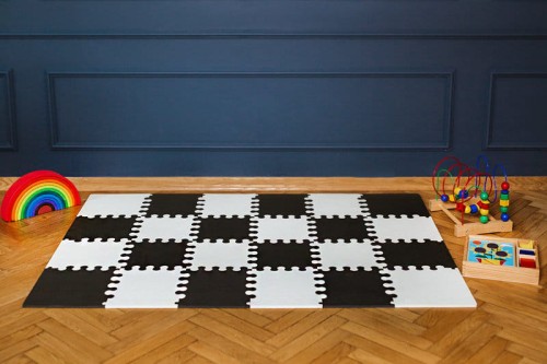 cuteshop mata puzzle piankowe  mini 24 biało-czarne