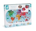 janod puzzle do kąpieli mapa świata