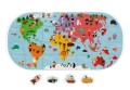 puzzle mapa świata janod