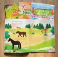 książka z naklejkami konie