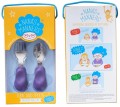 nanas manner purple łyżeczka widelec