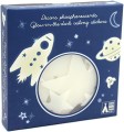 djeco fluorescencyjne naklejki kosmos
