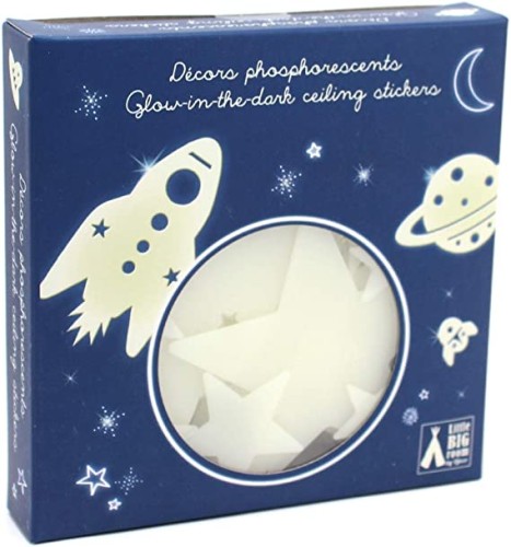 djeco fluorescencyjne naklejki kosmos