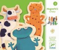 djeco puzzle magnetyczne crazy zwierzątka dj03111