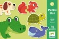 djeco puzzle duo zwierzątka dj08147