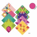 zestaw kreatywny origami neonowe