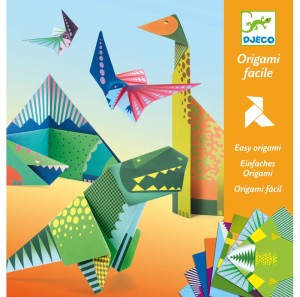 Zestaw artystyczny Origami Dinozaury, Djeco
