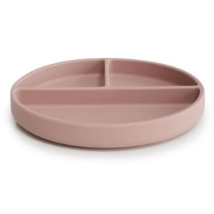 Talerzyk silikonowy z przyssawką trójdzielny Blush, Mushie