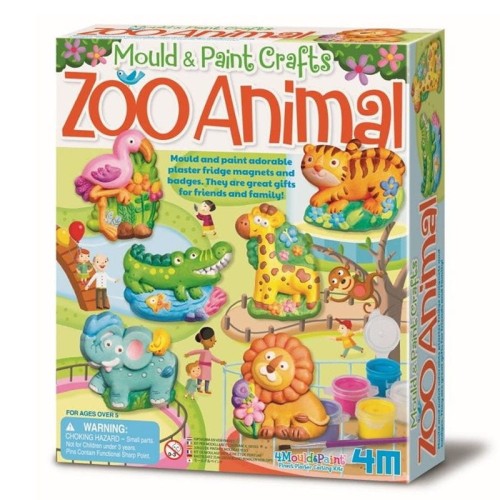 odlewy gipsowe zoo zwierzątka 4M