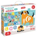 czuczu duuuże puzzle z dziurką alfabet